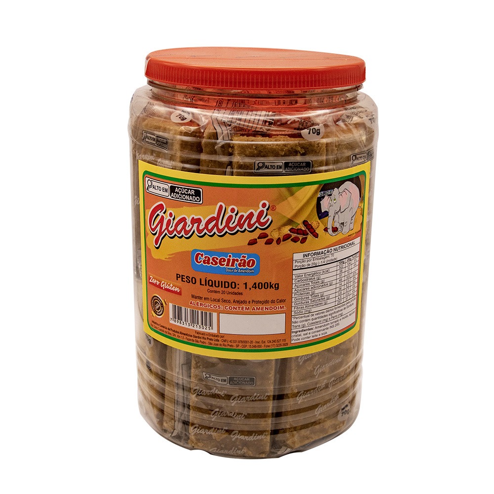 Caseirão - Pote Com 20 Unidades