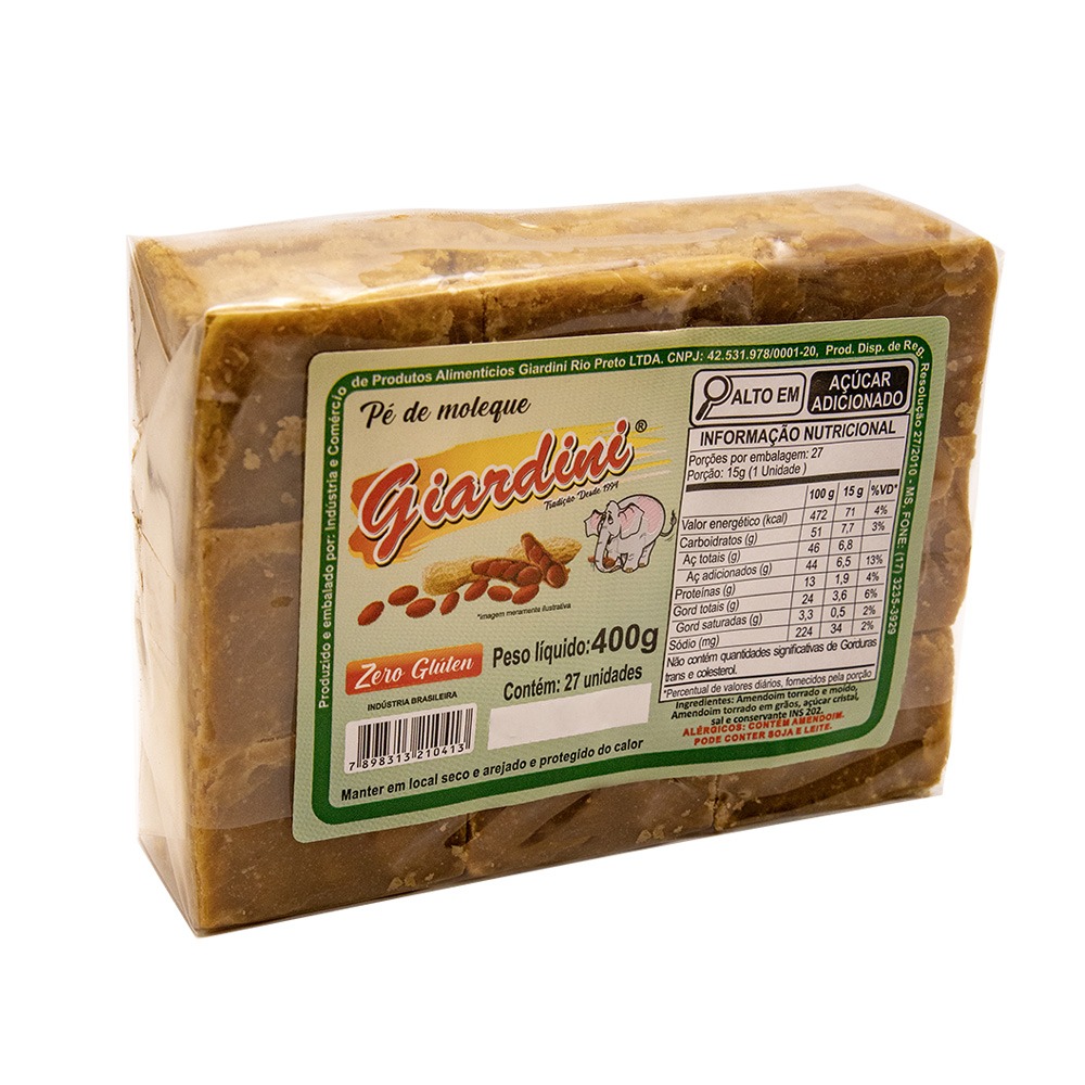 Pé De Moleque -  Barra Com 27 Unidades