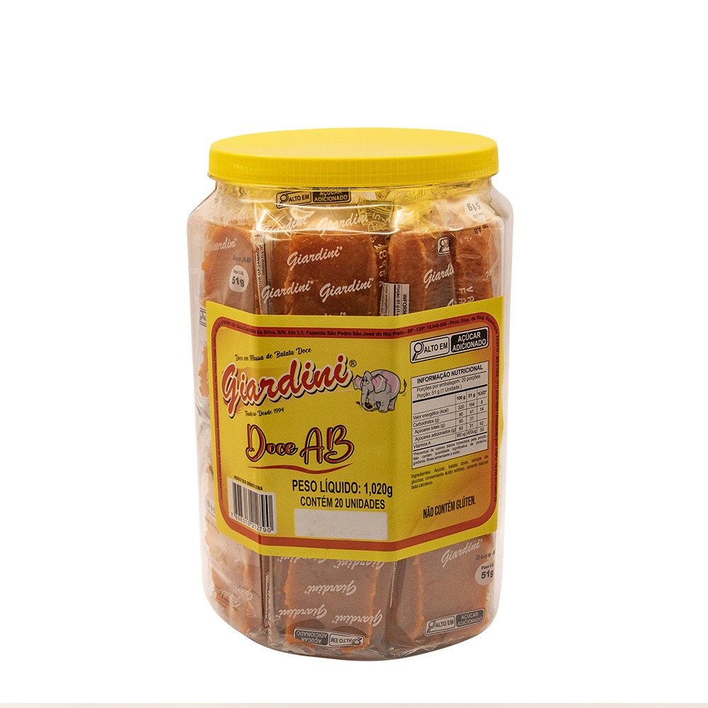 Doce A/B Vermelho - Pote Com 20 Unidades