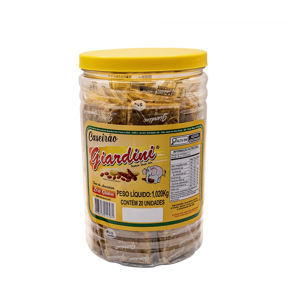 Caseirão - Pote Com 20 Unidades