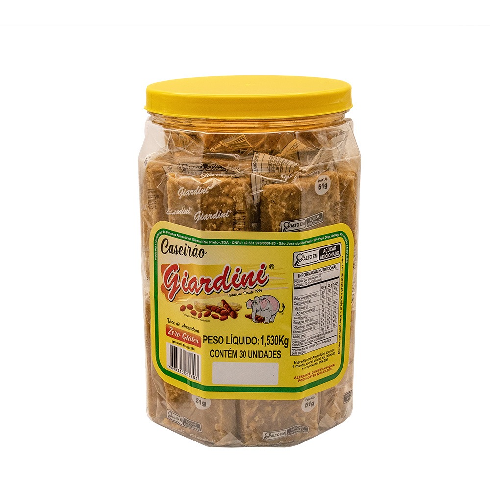 Caseirão - Pote Com 30 Unidades