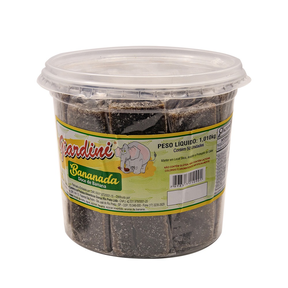 Bananinha - Pote Com 50 Unidades