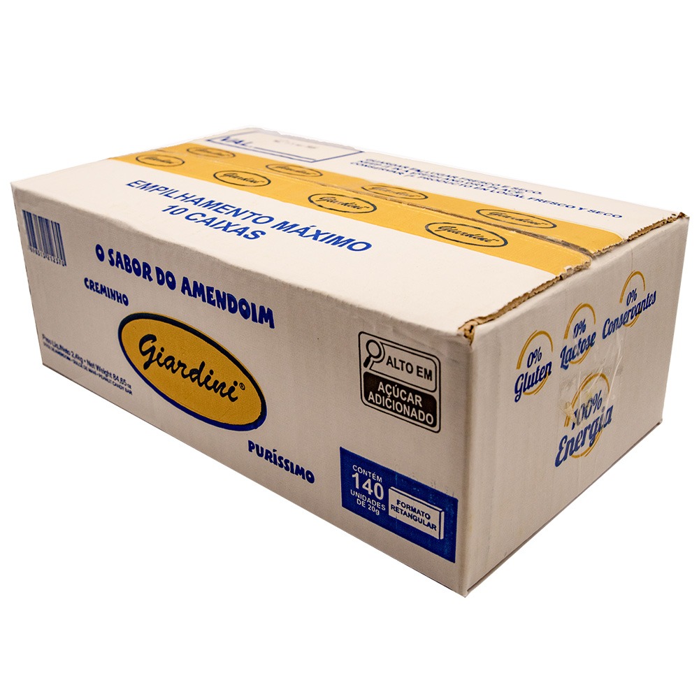 Paçoquinha Creme 20g - Caixa Com 140 Unidades