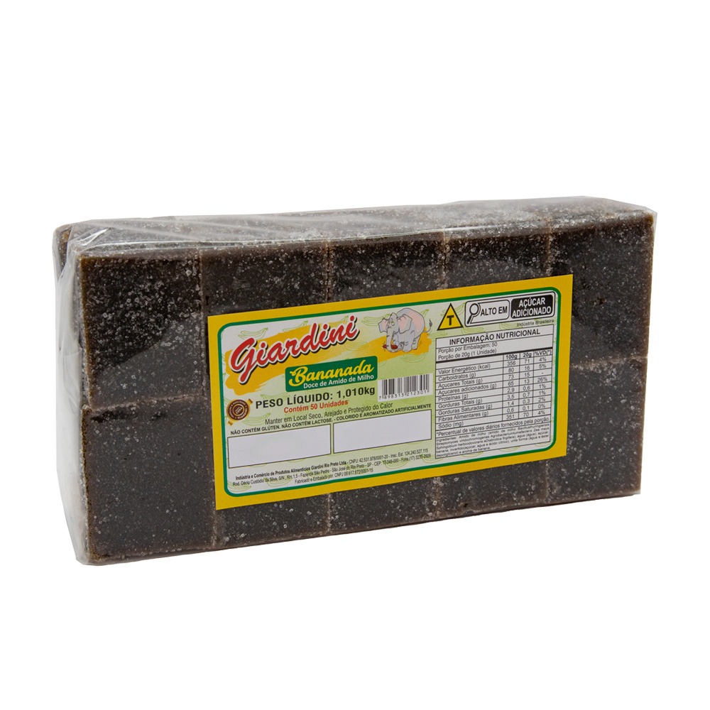 Bananada - Pacote Com 50 Unidades