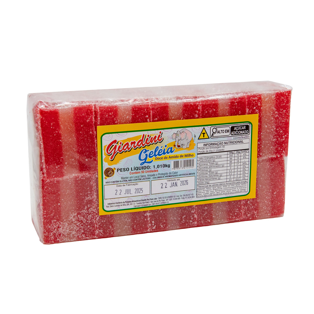 Geléia de Frutas - Pacote Com 50 Unidades